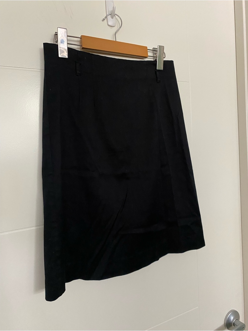 Tristan Dark Navy Midi A-Line Skirt